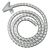  Кабельный органайзер Buro BHP CG155S Spiral Hose 15x1500mm Silver 
