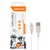  Кабель GoPower GP01L USB (m)-Lightning (m) 1.0м 2.4A ПВХ белый (1/800) 