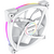  Комплект вентиляторов (3 шт.) Montech AX120 PWM White (AX120W3P) / 120mm, 4pin PWM, 3pin ARGB, 800-1600RPM, 59.0CFM, 27.0dBA, Rifle bearing 