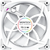  Комплект вентиляторов (3 шт.) Montech AX120 PWM White (AX120W3P) / 120mm, 4pin PWM, 3pin ARGB, 800-1600RPM, 59.0CFM, 27.0dBA, Rifle bearing 