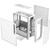  Корпус PcCooler C3D510 WH ARGB без БП, Tempered Glass Full Tower, White, TG, 0.7 SPCC, 3x120mm E-ATX, ATX, mITX 170/390/410mm 2x2.5", 7xPCI 