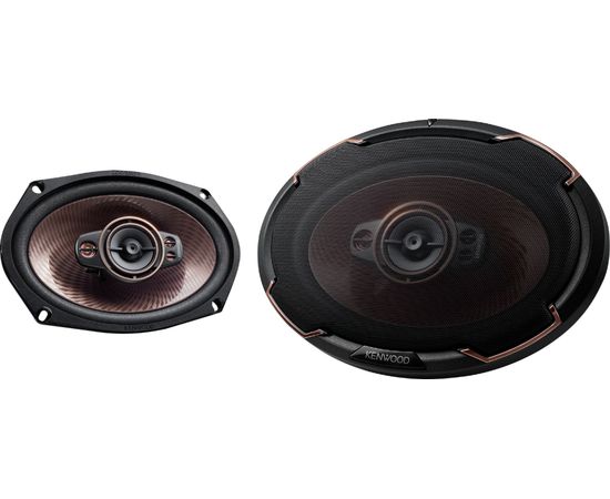  Колонки автомобильные Kenwood KFC-PS6986 600Вт 88дБ 4Ом 15x23см (6x9дюйм) (ком.:2кол.) коаксиальные четырехполосные 