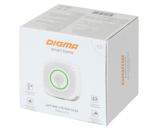  Датчик утечки газа Digma DiSense G1 (DSG1) белый 