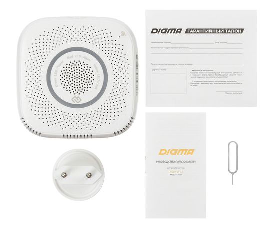  Датчик утечки газа Digma DiSense G1 (DSG1) белый 