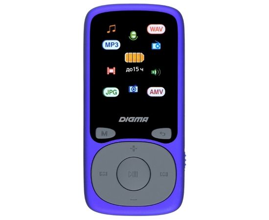  Плеер Hi-Fi Flash Digma B4 8Gb синий/1.8"/FM/microSDHC 