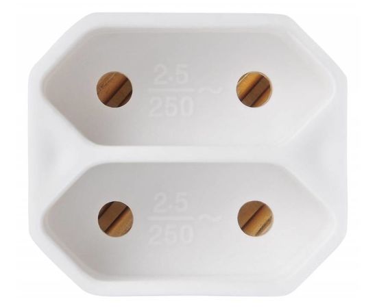  Сетевой разветвитель Buro BU-PS2F-W (2 розетки) белый 