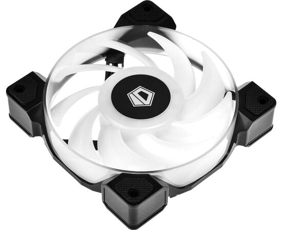 Вентилятор ID-COOLING DF-12025-ARGB TRIO  (3 in 1) 120x120x25мм (20шт./кор, Пульт управления, PWM, Low Noise, резиновые углы, Addresable RGB, 900-2000 