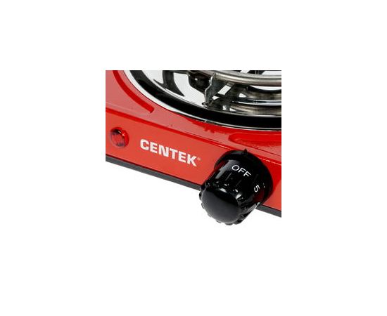  Плитка электрическая Centek CT-1508 (Red) 1конфорка ТЭН 140мм, 1000Вт, индикатор работы 