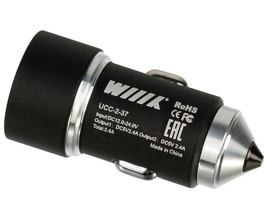  АЗУ Wiiix UCC-2-37 2.4A+2.4A черный 
