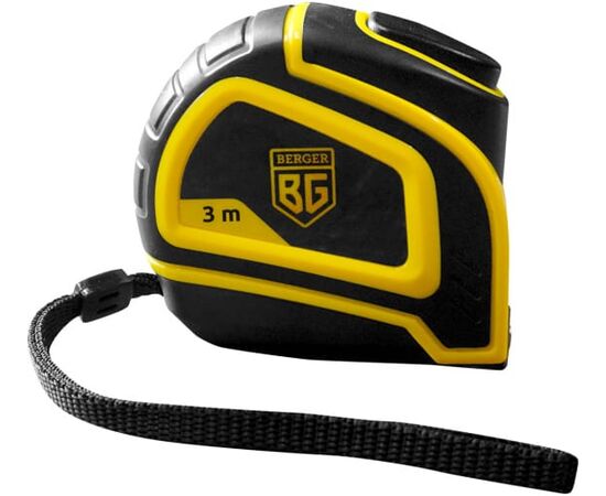  Рулетка BERGER BG1757 ударопрочная с автостопом 3м*19мм 