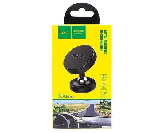  Держатель автомобильный Hoco CA36 Plus Dashbord metal magnetic in-car holder (black) 