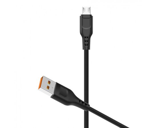  Кабель GFPower 01M USB (m)-microUSB (m) 1.0м 2.4A ПВХ черный (1/200/800) 