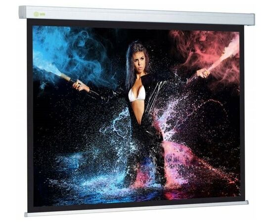  Экран Cactus CS-PSW-180X180-BK Wallscreen настенно-потолочный рулонный черный 