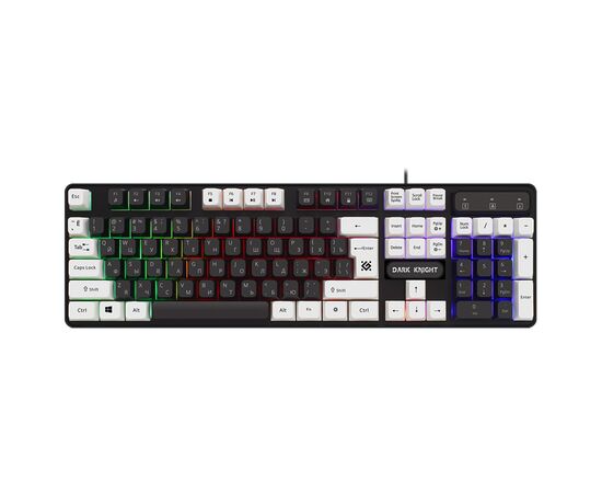  Клавиатура Defender Dark Knight GK-077 RU (black/white) (220447) 