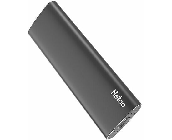  SSD Netac Z Slim Black 1TB (NT01ZSLIM-001T-32BK) USB 3.2 Gen 2 Type-C External SSD, R/W up to 550MB/480MB/s 