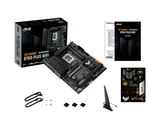  MB s1700 ASUS TUF GAMING B760-PLUS WIFI ATX 4xDDR5 2xPCIEx16 2xPCIEx1 3xM.2 USB-C HDMI DP 2.5GLAN Wi-Fi 6 (90MB1ER0-M0EAY0) 