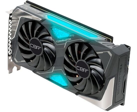  Видеокарта CBR RTX3060 Terminator T1 (VGA-MSRTX3060-12G-RTL) 12Gb GDDR6, 192bit, 1320-1777/15000Mhz, 3*DP+1*HDMI2.1, 170W, Ret 