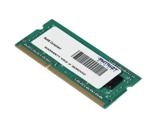 ОЗУ Patriot PSD34G160081S SO-DIMM DDR3 4Gb 1600MHz RTL PC3-12800 CL11 204-pin 1.5В 