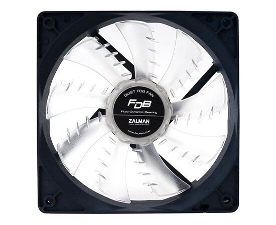  Вентилятор 120мм Zalman Shark"s Fin Quiet FDB Fan (ZM-F3 FDB-SF), 120x120x25mm, 1200rpm, 20/23dBA, Fluid Dynamic Bearing (FDB): 150K hours, 3pin, антивибрационный силиконовый крепеж ZM-SP1 