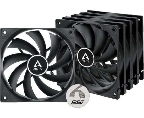  Вентилятор ARCTIC F12 PWM PST (ACFAN00250A) Value Pack (Black) (5pc) 