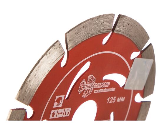  Диск алмазный отрезной TRIO-DIAMOND Grand hot press GUS722 125x22,23 Сегментный 