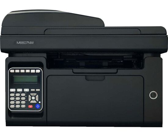  Pantum M6607NW, МФУ факс, A4, 22 стр/мин, 1200x1200 dpi, 256 Мб, подача: 150 лист., вывод: 100 лист., Ethernet, 