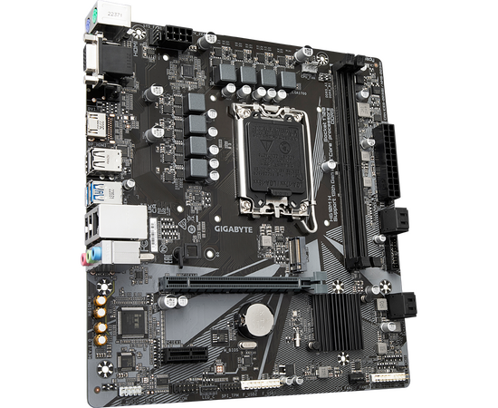  MB s1700 Gigabyte H610M H, Intel H610, 2xDDR4-3200 МГц, 1xPCI-Ex16, 1xM.2, Micro-ATX 