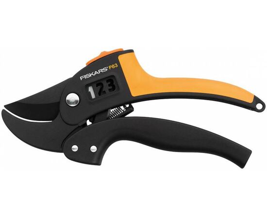  Секатор контактный Fiskars PowerStep P83 черный/оранжевый (1000575) 