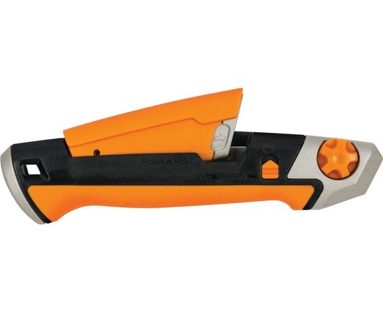  Нож строительный Fiskars CarbonMax 1027227 с выдвижным сменным лезвием18мм 