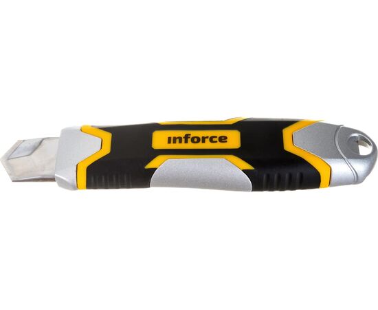  Нож строительный Inforce 06-02-13 25 мм в металлическом корпусе с винтовым зажимом 