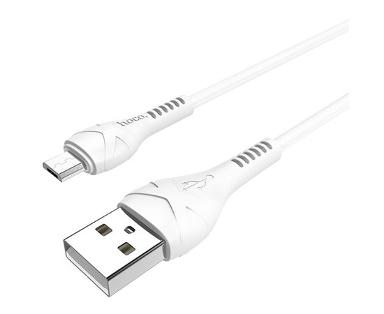  Кабель USB HOCO X37 Cool USB - MicroUSB, 2.4А, 1 м, белый 