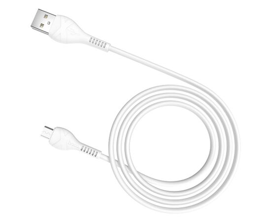  Кабель USB HOCO X37 Cool USB - MicroUSB, 2.4А, 1 м, белый 