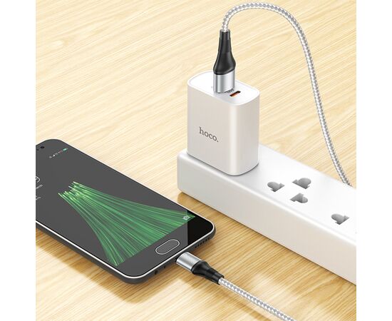  Кабель USB HOCO X50 Excellent USB - MicroUSB, 2.4А, 1 м, серый 