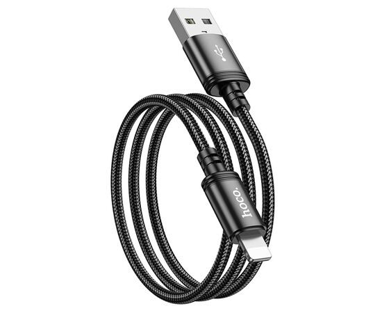  Кабель USB HOCO X89 Wind USB - Lightning, 2.4А, 1 м, черный 
