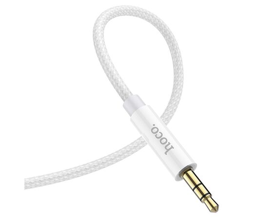  Аудиокабель HOCO UPA19 AUX Jack 3.5 (m) - Type-C (m), 1 м, серебристый 