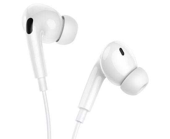  Проводные наушники HOCO M101 Pro Crystal, Jack 3.5mm, 1.2 м, белый 