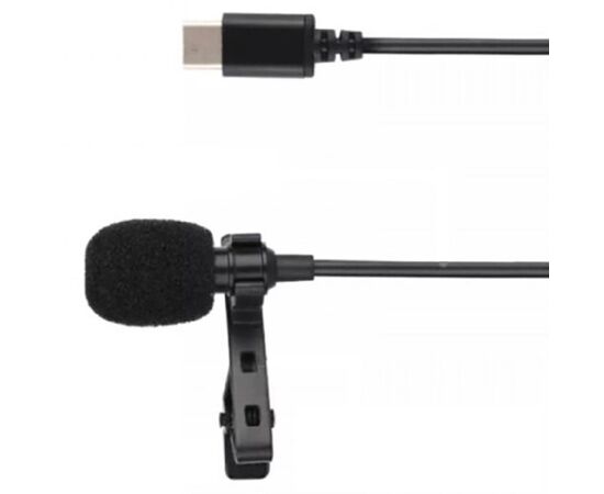  Микрофон CANDC DC-C3, петличный, Type-C, 6 м, черный 