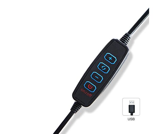  Кольцо-лампа для селфи JMARY FM-536A, USB, черный 