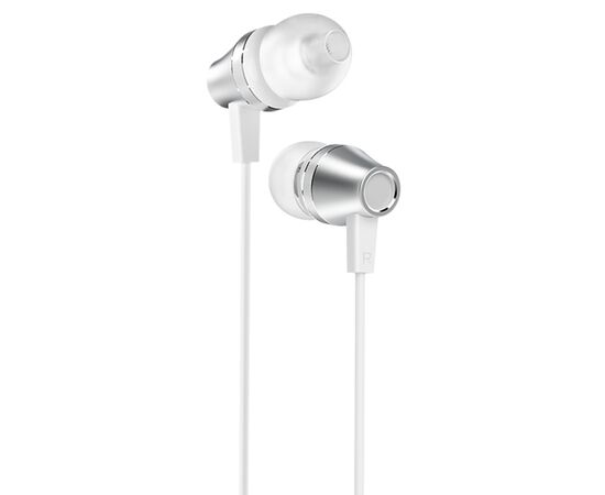  Проводные наушники BOROFONE BM38 Bright, Jack 3.5mm, 1.2 м, белый 