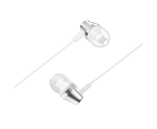  Проводные наушники BOROFONE BM38 Bright, Jack 3.5mm, 1.2 м, белый 