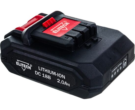  Аккумулятор ELITECH 1820.127100 (18В,2.0Ач,Li-ion,ДА18СЛ,слайдер 200218) 
