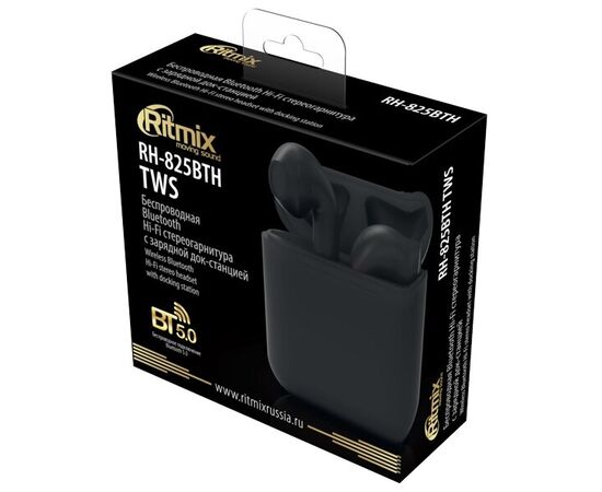  Наушники Bluetooth RITMIX RH-825BTH TWS black 