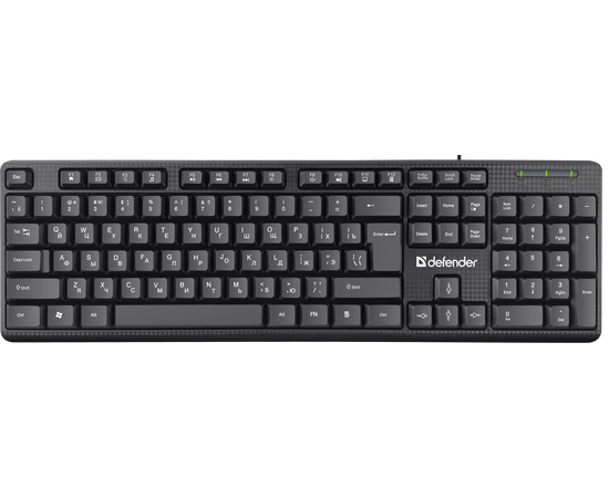  Клавиатура + мышь DEFENDER Triumph C-991, 1,8м, черный 
