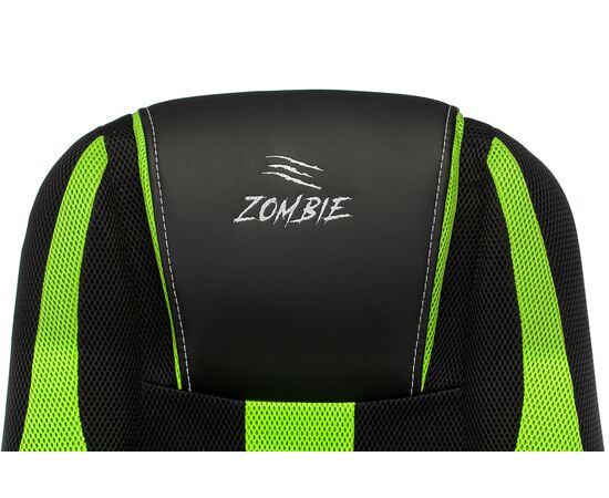  Кресло Zombie 9 Green текстиль/эко.кожа черный/салатовый 
