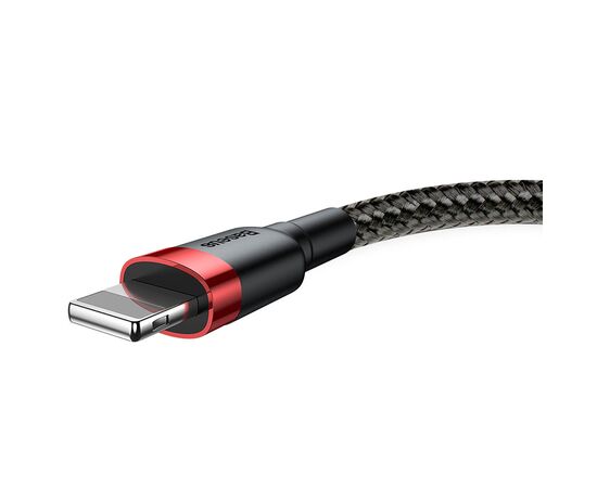  Кабель USB BASEUS Cafule USB - Lightning, 2А, 10W, 3 м, черный+красный 