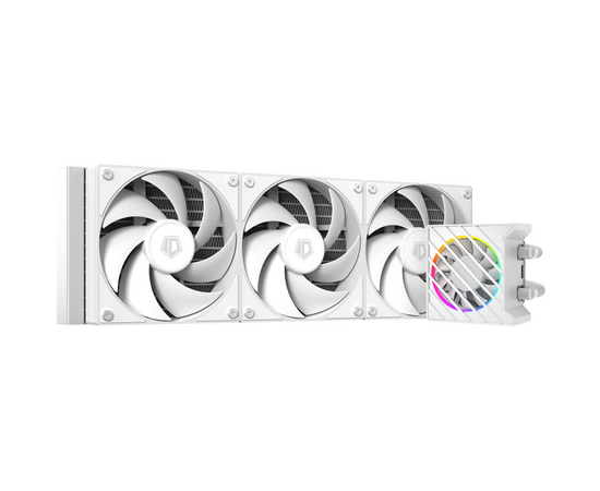  СВО ID-Cooling Dashflow 360 XT Lite White Soc-AM5/AM4/1151/1200/2066/1700 4-pin 16-34dB Al+Cu 350W LED Ret 