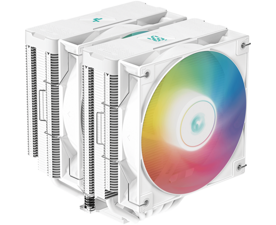  Вентилятор Deepcool AG620 Digital WH ARGB white Socket 115X/1700/1200/AM4/AM5, 120mm, 1950rpm, 29,4 дБ, 260W, PWM 4-pin, Al+Cu (R-AG620 