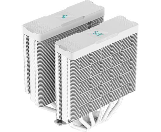  Вентилятор Deepcool AG620 Digital WH ARGB white Socket 115X/1700/1200/AM4/AM5, 120mm, 1950rpm, 29,4 дБ, 260W, PWM 4-pin, Al+Cu (R-AG620 