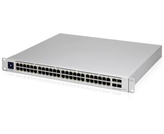  Коммутатор Ubiquiti USW-Pro-Max-48-PoE A 48-port, Layer 3 Etherlighting switch with 2.5 GbE and PoE++ output 720W 