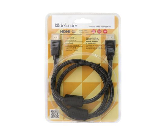  Кабель Defender 87340 HDMI-03PRO HDMI M-M ver 1.4 1.0м 